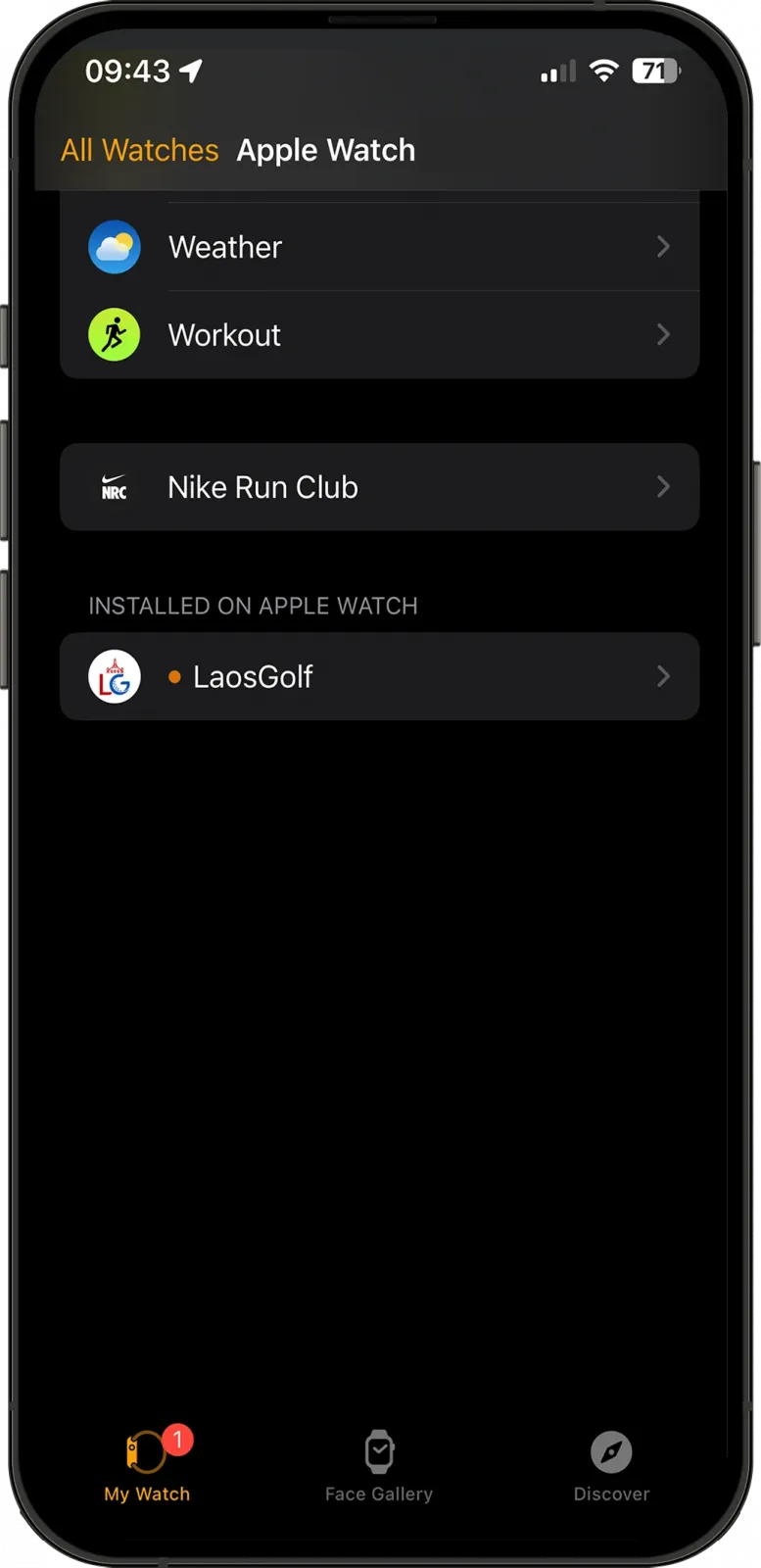 Cài đặt LaosGolf cho Apple Watch